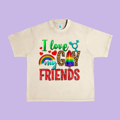 I Love My Gay Friends Urban Heavy Tee Designed By Nancycooperartshop