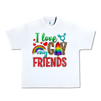 White I love my gay friends Urban Heavy Tee - NancyCooperArtShop