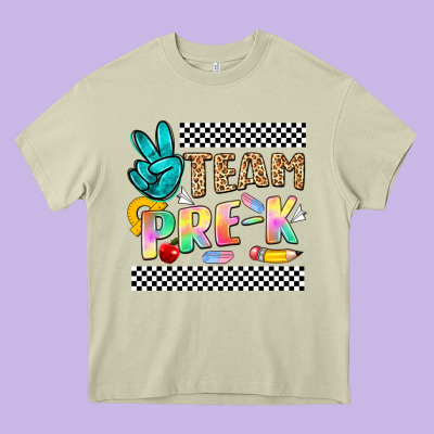Team Pre K Heavy Core Tee Designed By Nancycooperartshop