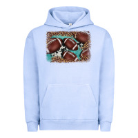 Pigment Grape Ice American football leopard cowhide turquoise  leather background Urban Hoodie - BarkalooDesign