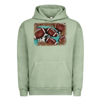 Pigment Oil Green American football leopard cowhide turquoise  leather background Urban Hoodie - BarkalooDesign