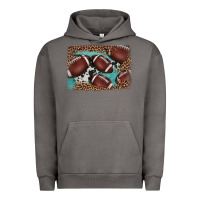 Pigment Tornado American football leopard cowhide turquoise  leather background Urban Hoodie - BarkalooDesign