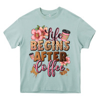Life Begins After Coffee Heavy Core Tee | Teevron
