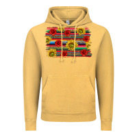 Vintage Mustard Mexico Brushstroke Vintage Hoodie - texasbilliewilder
