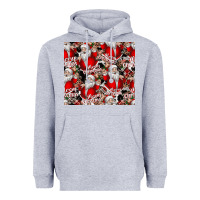 Heather Grey Merry Christmas Heavyweight Hoodie - CowhideDigitalArt