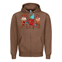 Chestnut american football coffee cups Zipper Hoodie - FaDigitalArtStudio