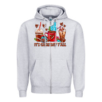 Heather Grey american football coffee cups Zipper Hoodie - FaDigitalArtStudio