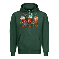 Sports Green american football coffee cups Zipper Hoodie - FaDigitalArtStudio