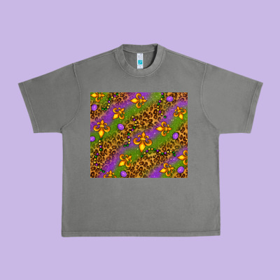 Mardi Gras Urban Heavy Tee Designed By Nancycooperartshop