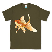 Army Green Goldfish Classic Tee - LillyAllenDesigns