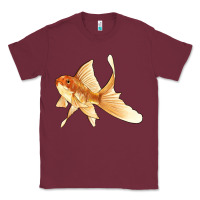 Burgundy Goldfish Classic Tee - LillyAllenDesigns