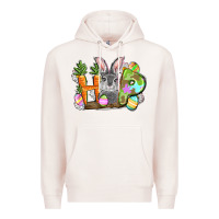 Pale Pink hop easter day Premium Hoodie - FaDigitalArtStudio