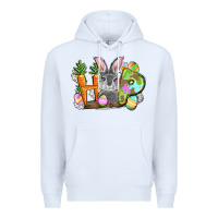 White hop easter day Premium Hoodie - FaDigitalArtStudio