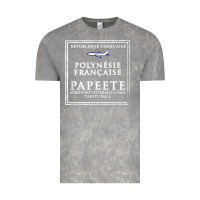 Cloud Rock papeete tahiti passport stamp vacation travel t shirt Vintage Tee - maiPhamDesign