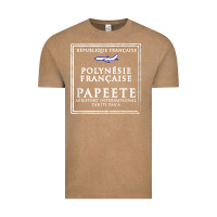Vintage Coffee papeete tahiti passport stamp vacation travel t shirt Vintage Tee - maiPhamDesign