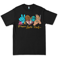 Black peace love nails bbs Premium Tee - BundleAndBundleShop