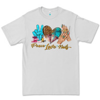 Dove Grey peace love nails bbs Premium Tee - BundleAndBundleShop