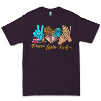 Plum peace love nails bbs Premium Tee - BundleAndBundleShop
