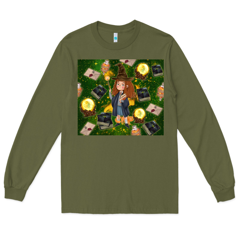 Wizard Girl With Magic Long Sleeve Tee by TumblerDesignByShophia | Teevron