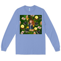 Colony Blue wizard girl with magic Long Sleeve Tee - TumblerDesignByShophia