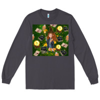 Smoke wizard girl with magic Long Sleeve Tee - TumblerDesignByShophia