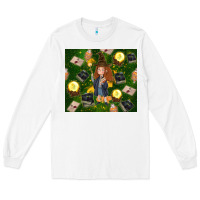 White wizard girl with magic Long Sleeve Tee - TumblerDesignByShophia