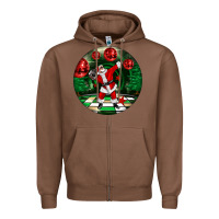 Chestnut Dancing santa Zipper Hoodie - FaDigitalArtStudio