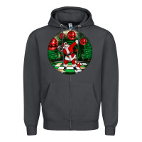 Smoke Dancing santa Zipper Hoodie - FaDigitalArtStudio
