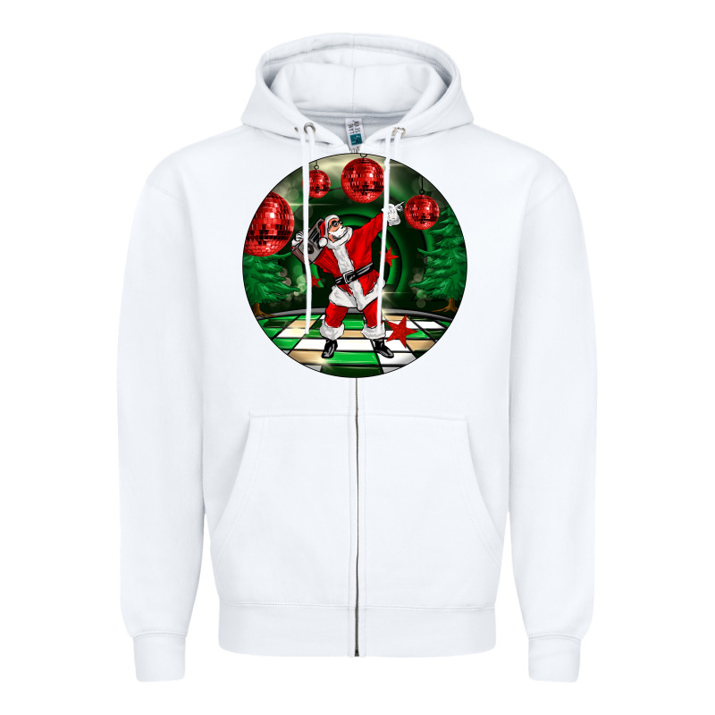 Dancing Santa Zipper Hoodie by FaDigitalArtStudio | Teevron