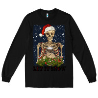 Black let it snow Long Sleeve Tee - RanaPortraitStore