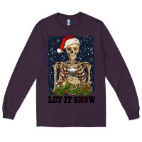 Plum let it snow Long Sleeve Tee - RanaPortraitStore