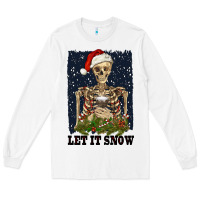 White let it snow Long Sleeve Tee - RanaPortraitStore