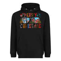 Black merry christmas Heavyweight Hoodie - CowhideDigitalArt