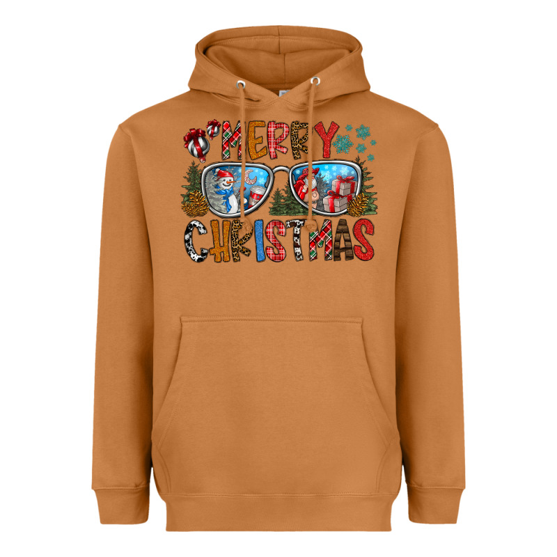 Merry Christmas Heavyweight Hoodie by CowhideDigitalArt | Teevron