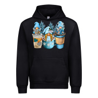 Black winter coffee gnome Urban Hoodie - BarkalooDesign