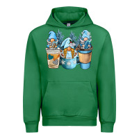 Emerald winter coffee gnome Urban Hoodie - BarkalooDesign