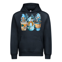 Navy winter coffee gnome Urban Hoodie - BarkalooDesign