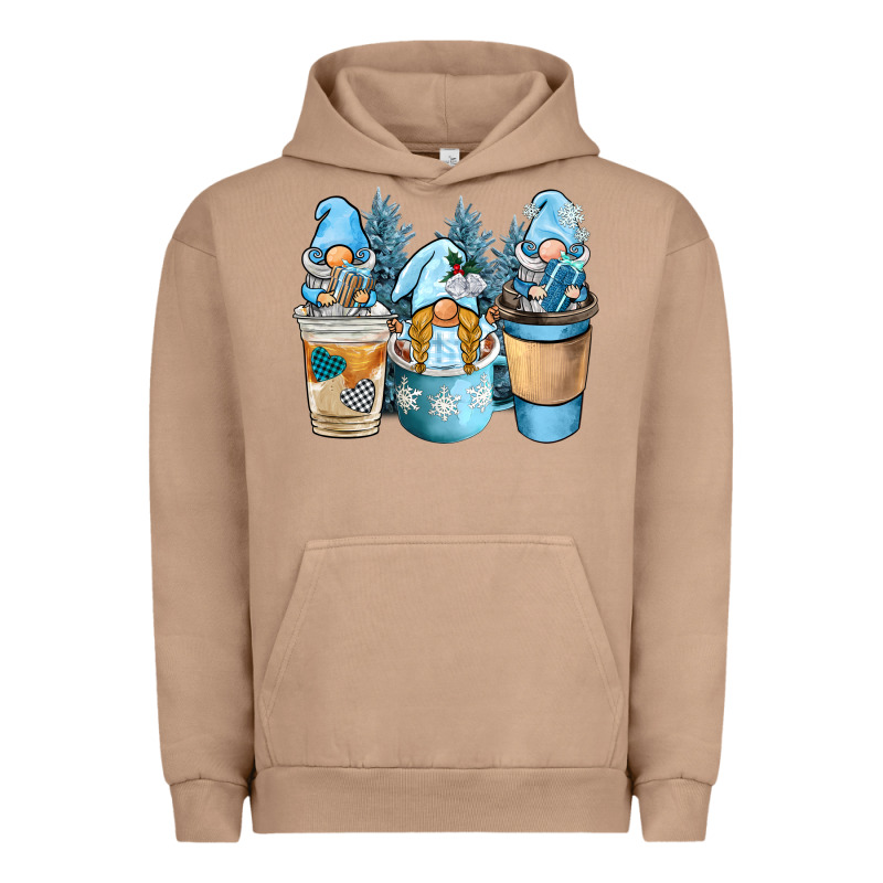 Winter Coffee Gnome Urban Hoodie by BarkalooDesign | Teevron