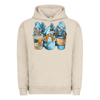 Pigment French Oak winter coffee gnome Urban Hoodie - BarkalooDesign