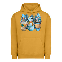 Pigment Peanut Butter winter coffee gnome Urban Hoodie - BarkalooDesign
