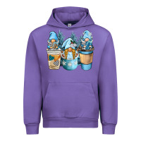 Tulip winter coffee gnome Urban Hoodie - BarkalooDesign