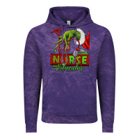 Cloud Purple grinch hand nurse educator Vintage Hoodie - NancyCooperArtShop