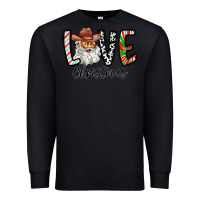 Black Love Christmas Santa Premium Sweatshirt - CowhideDigitalArt
