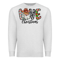 Oatmeal Heather Love Christmas Santa Premium Sweatshirt - CowhideDigitalArt