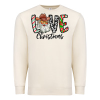 Sandshell Love Christmas Santa Premium Sweatshirt - CowhideDigitalArt