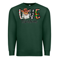 Sports Green Love Christmas Santa Premium Sweatshirt - CowhideDigitalArt