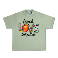 Oil Green teach love inspıre Urban Heavy Tee - JahusDesignShop