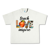 Pistachio teach love inspıre Urban Heavy Tee - JahusDesignShop