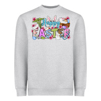 Heather Grey Happy Easter Nurse Heavyweight Sweatshirt - OliviaCreatesArt