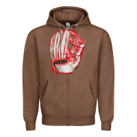 Chestnut Catchers Mitt Fa Element Zipper Hoodie - FaDigitalArtStudio